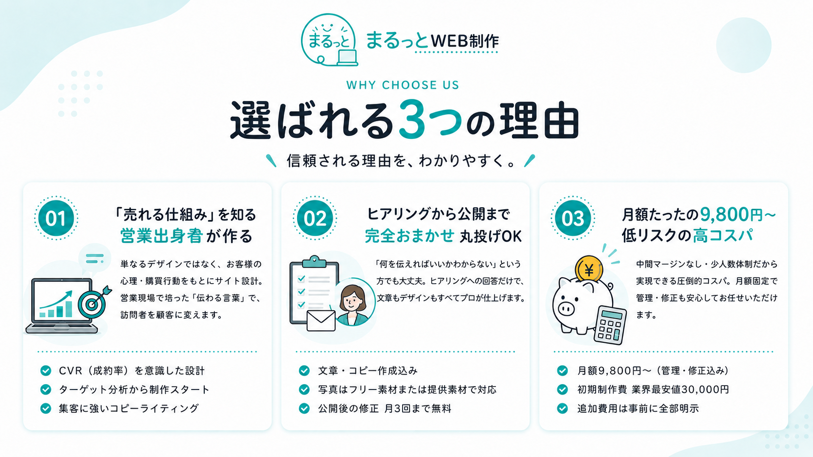 選ばれる3つの理由